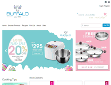 Tablet Screenshot of buffalocookware.com.au